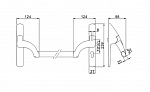 Механизм Анти-паник бар PD800FR-BAR (без внешней ручки) min 2